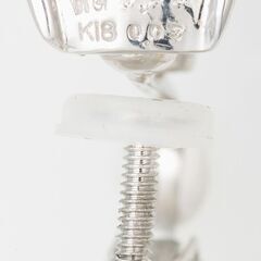 K18WG/K14WG ブルートパーズ・ダイヤモンド イヤリング 品番b23-190の画像