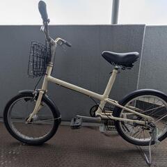 パナソニック20インチ　オートライト付き自転車　ミニベロ　アイボリー