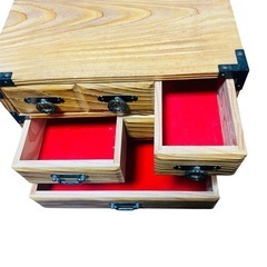 木製　小物収納ケース 29 x 23.5 x 21cmの画像