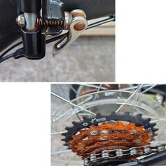 中古自転車 6段変速 20インチ 折り畳み 軽整備済み 防犯登録対応 町田市 相模原市 MM660の画像