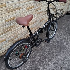 中古自転車 6段変速 20インチ 折り畳み 軽整備済み 防犯登録対応 町田市 相模原市 MM660の画像