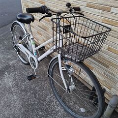 中古自転車 6段変速 26インチ LEDオートライト 軽整備済み 防犯登録 