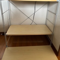 無印3段シェルフの画像