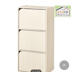 【譲渡先決定】カラーボックス扉付きの画像