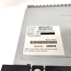 ジャンク扱い トヨタ 純正 CDラジオデッキ CN-W61 08600-00K11 カーオーディオ TOYOTA 札幌市 平岸店 の画像