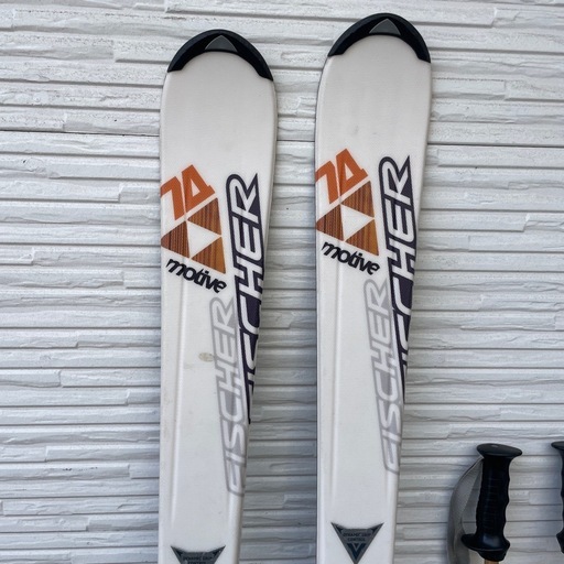 フィッシャーのスキー板 160cm FISCHER ストック付き FISCHER Cruzar
