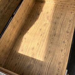 トランクケース　黒　革取手　鍵付きの画像