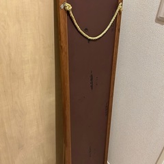 木の全身鏡　壁掛け鏡　アンティークの画像
