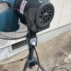 ナカトミ 45cm 業務用扇風機(工業扇) スタンド型 スピンナー式(羽根簡単取付) 3段階風量 左右首振 上下首折 高さ114-132cm アッシュブルー TSE-45P の画像