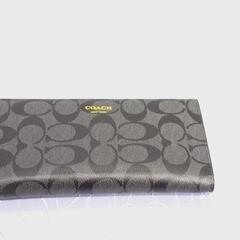 COACH長財布 二つ折りシグネチャー長財布 F74599 ブラ...