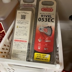 【取引決定】チェンソー　チェンソーオイル　チェーンなど一式の画像