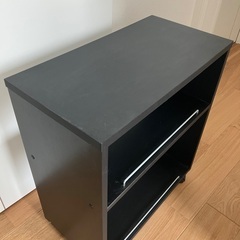 キャスター付き　テレビ台　キャビネット　黒の画像