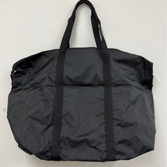 【中古品】ナイロン 超大型 ボストンバッグ ブラック 旅行用バック ショルダーバッグ　の画像
