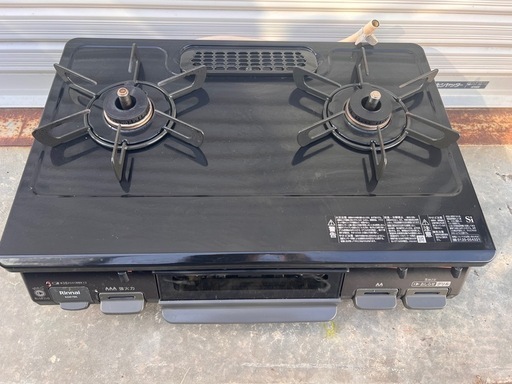 Rinnai 都市ガス用 ガステーブル KG67BKL 左強火 2021年製 水無し 片面焼きグリル 幅59.6cm リンナイ ガスコンロ