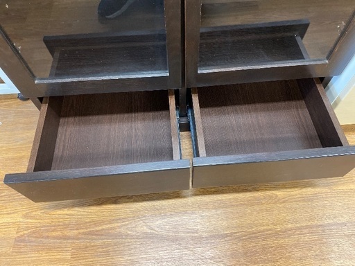 本棚　2枚×2 傷有　ダークブラウン