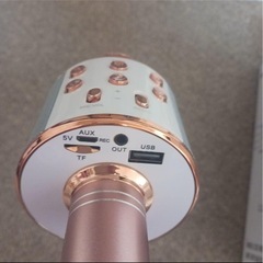 お家でカラオケ★WS-858 ワイヤレスマイク ピンク カラオケマイクの画像