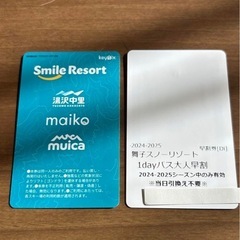 舞子リゾートリフト券1枚
