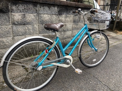 【26インチ自転車】LEDオートライト付　内装3段変速　リヤタイヤ新品❗️若林自転車　膳所店　SALE中❗️