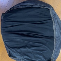 【無印良品】綿デニムネイビー　人をダメにするソファ/体にフィットするソファの画像