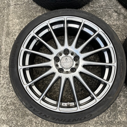 4本セット★WORK ワーク SPORBO FERVORE スポルボ 19×8J +38 PCD114.3★continental コンチネンタル 225 40 19★