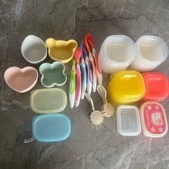 離乳食　ミニタッパー　スプーン　電子レンジ可能