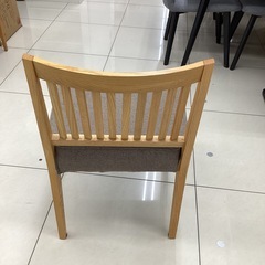 ダイニングチェアー ACTUS シミ有 ナチュラル×グレー 129の画像