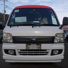 (6386) 38万　H.21(2009)年　スバル サンバートラック パネルバン　スーパーチャージャー　AT　ナビ、ETC付　紫　走行82,354KMの画像