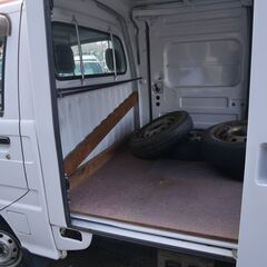 (6386) 38万　H.21(2009)年　スバル サンバートラック パネルバン　スーパーチャージャー　AT　ナビ、ETC付　紫　走行82,354KMの画像