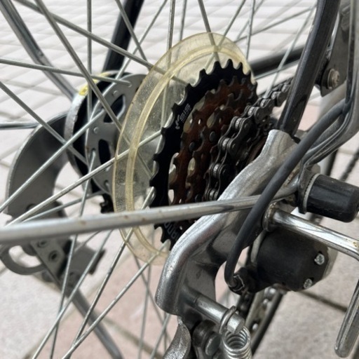 現金手渡し可】Saimoto 27インチ 普通自転車 6段ギア 取説 鍵×2本