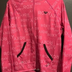ほぼ未使用 ROXY ピンク 総ロゴ フード付ラッシュガード兼ウ...