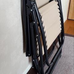 新品未使用☆リクライニングチェアー 折りたたみ式 の画像