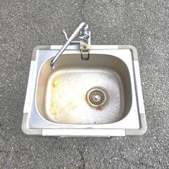 中古 ステンレスシンク 屋外作業に最適 80×51×43cmの画像