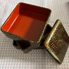 津軽塗り(三段重、角長盆)セット
の画像