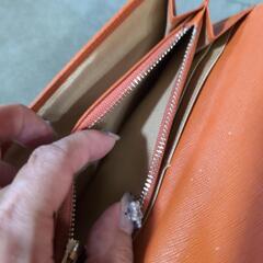 BURBERRY＊二つ折り財布 オレンジチェック BURBERRYチェックの画像