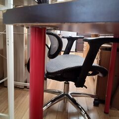 ★ジモティ割あり★  PCデスク ブラック H74×D60×W100 クリーニング済み TK4585の画像