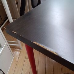 ★ジモティ割あり★  PCデスク ブラック H74×D60×W100 クリーニング済み TK4585の画像