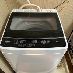 中古 アクア 5.0kg 全自動洗濯機 ホワイト「AQW-G5MJ」2022年製