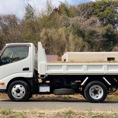 【G-0011】トヨタ　ダイナ　XZU620D　3t　低床　ローダー ダンプ　H28年式　9万km　車検付き　最大積載量3000kg　新明和の画像