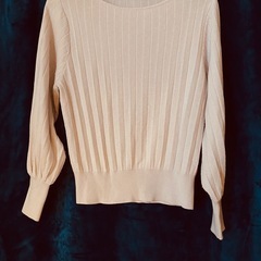 薄手ピンクニット