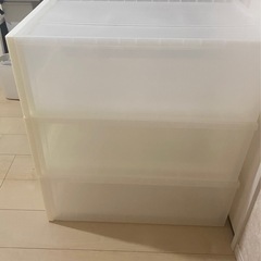無印良品　衣装ケース　3個セットの画像