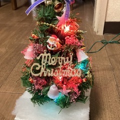 ミニクリスマスツリー　電飾付き　動作確認済みの画像