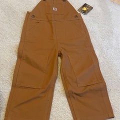 carhartt キッズオーバーオール　ブラウン