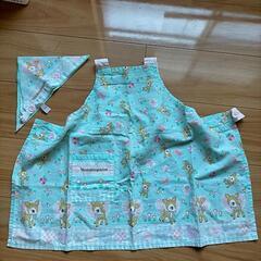 子供用　エプロンと頭巾