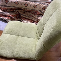 座椅子　ライムグリーンの画像