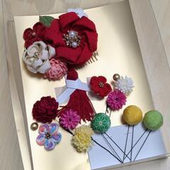 お話中です　成人式　和装　髪飾り