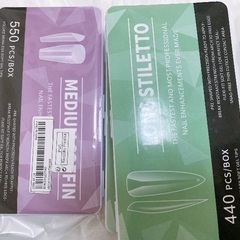 ロングネイルチップ クリアの画像