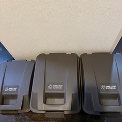 蓋付きゴミ箱 ダストボックス  ブラウン