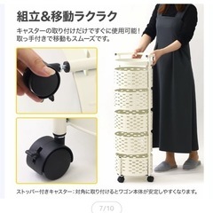 最終値下げ未使用　キッチンラックキャスターつき！の画像