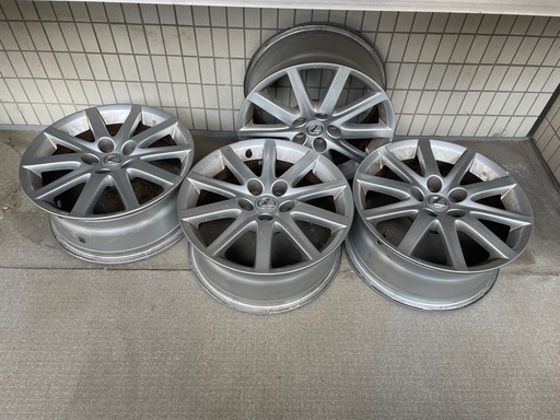 LEXUS 17インチ　ホイール4本　空気圧センサーなし　値段応相談　先着順でご案内します。3/24迄