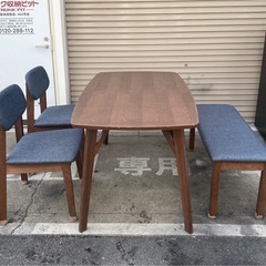 A380◆サカイ工芸◆ダイニングセット「ダイニングテーブル チェア ベンチ」ファブリックの画像
